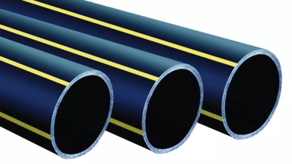 APEX SafeFlow HDPE gas pipes with heat fusion joints, ASTM D2513 compliant